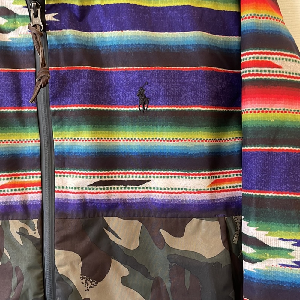 Men's Polo Ralph Lauren Cami Southwestern Serape Jacket RRL Beacon Rugby Hood - Picture 5 of 8
